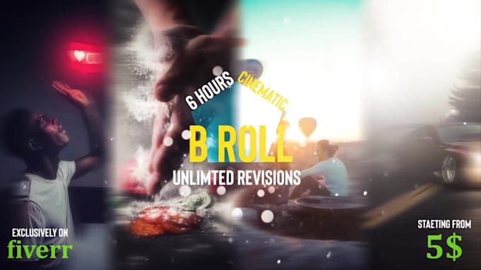 Best Price! I will create cinematic b roll, broll,trailer and video editing in 6 hours