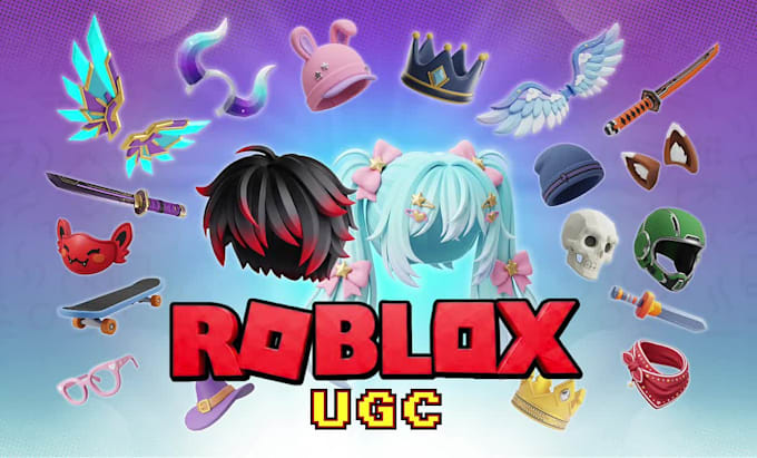 create 3d roblox ugc, custom model, accessories, property for roblox game