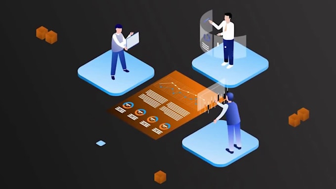 Do professional 2d isometric explainer video or animated isometric ...