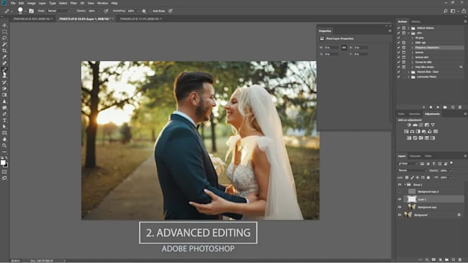 do professional wedding photo retouching