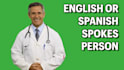 be your green screen english or spanish medical spokesperson