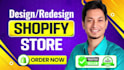 build, design or redesign shopify website, shopify store, dropshipping store