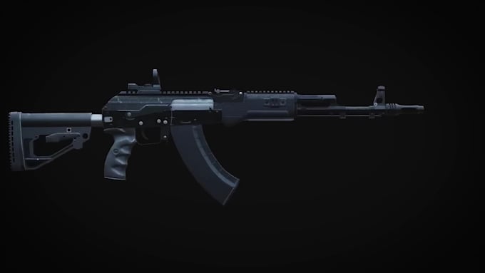 render 3d weapon animation, 3d fps animation, 3d sniper animation, low poly, gun
