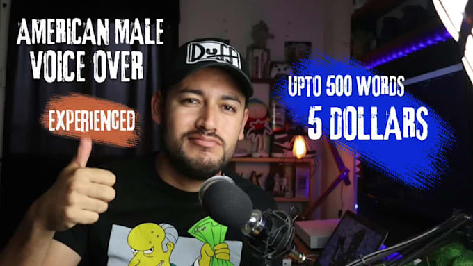 record an american english male voice over