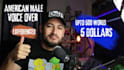 record an american english male voice over