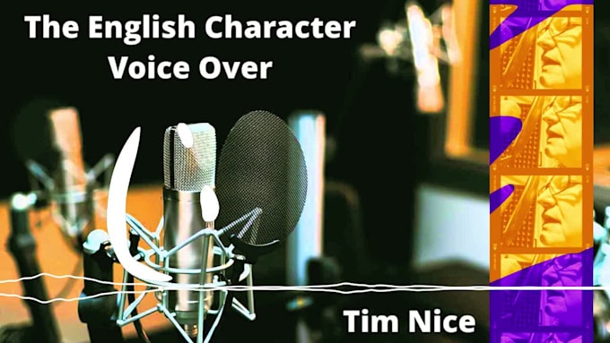 professionally record an english character voice