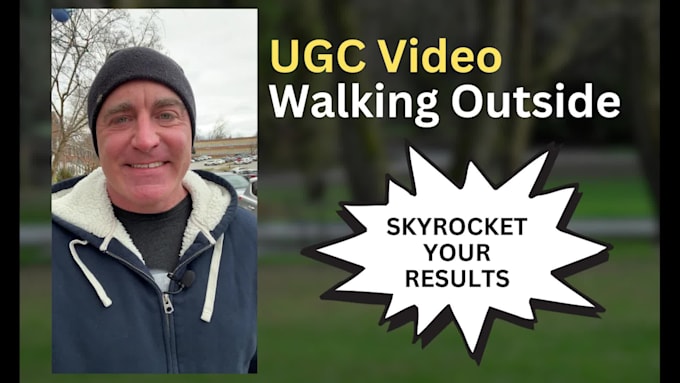 create a ugc video walking outside