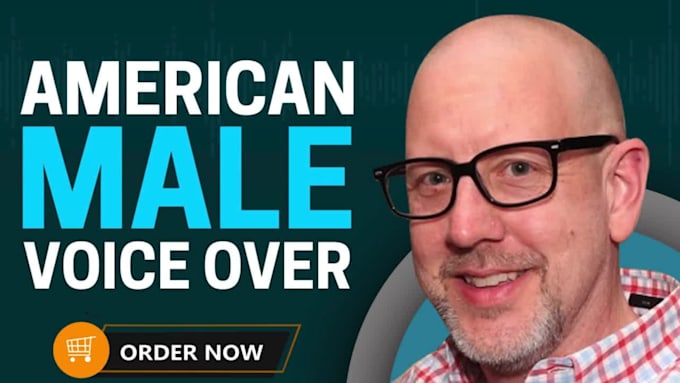 record a natural american male voice over, english, voice acting not ai