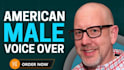 record a natural american male voice over, english, voice acting not ai