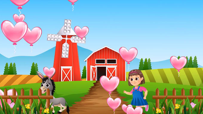 prepare 2d animation videos for childrens songs
