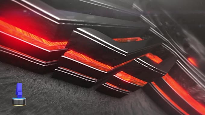 do 3d logo animation intro video within 24h