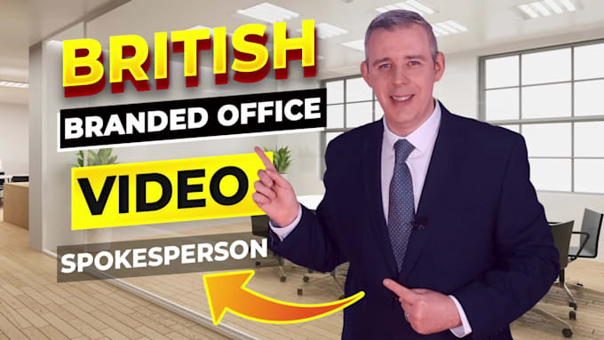 be your real video spokesperson in a branded office