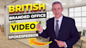 be your real video spokesperson in a branded office