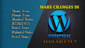 make wordpress changes and fix or add custom design