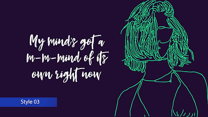 create premium hand drawn lyric video