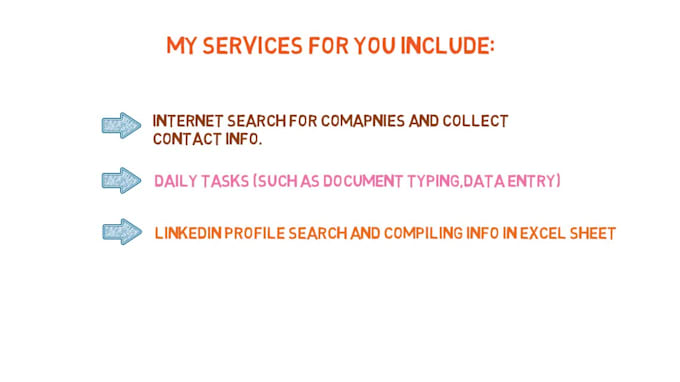do linkedin search and be your virtual assistant