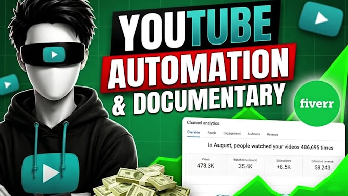 be your cashcow video editor for faceless youtube channel