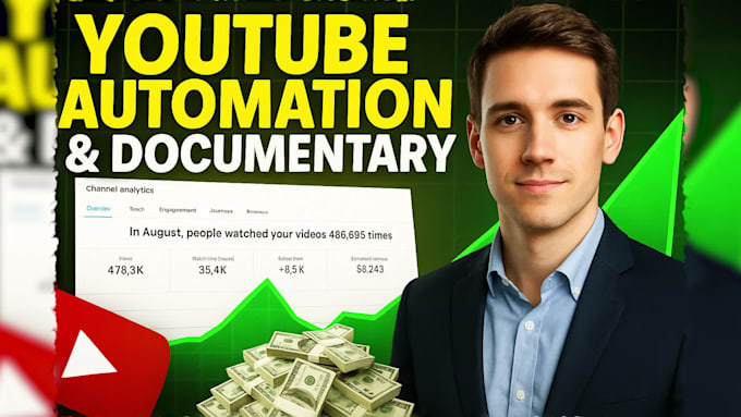 professionally edit faceless cash cow and documentary style youtube videos