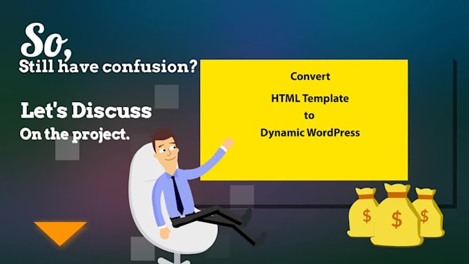 convert HTML to wordpress website