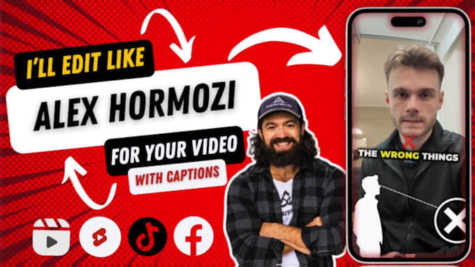 edit reels, shorts, and tiktok with alex hormozi captions