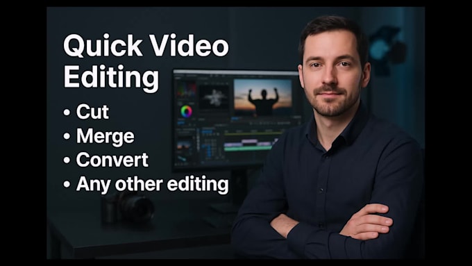 do quick video editing like cut, merge, convert any video