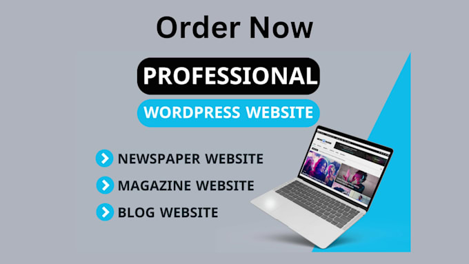 create your newspaper, magazine, or blog wordpress website