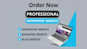 create your newspaper, magazine, or blog wordpress website