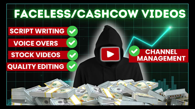 make faceless or automation youtube cash cow videos for health or tech