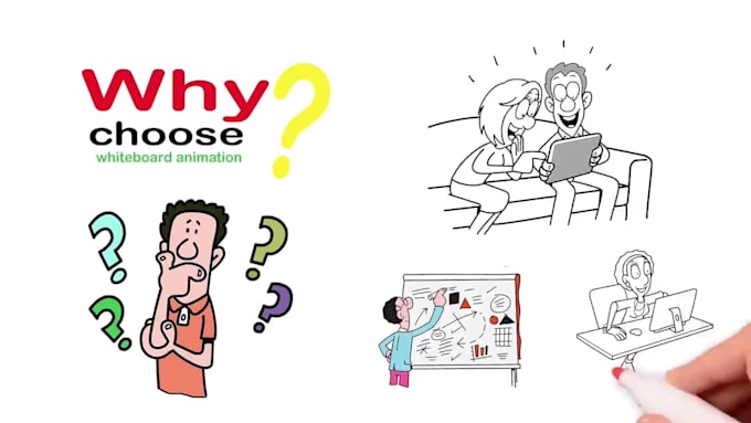 create whiteboard animation  video for your you tube channel
