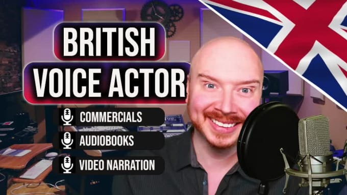 I will record a british english male voiceover