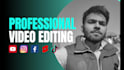 do professional video editing for youtube vlog