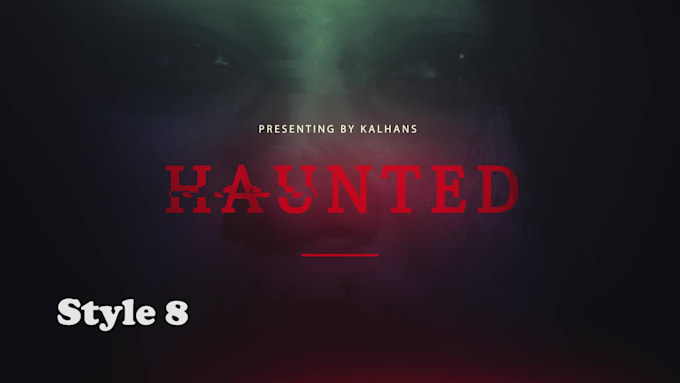 make horror style logo intro in 24 hours