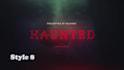 make horror style logo intro in 24 hours