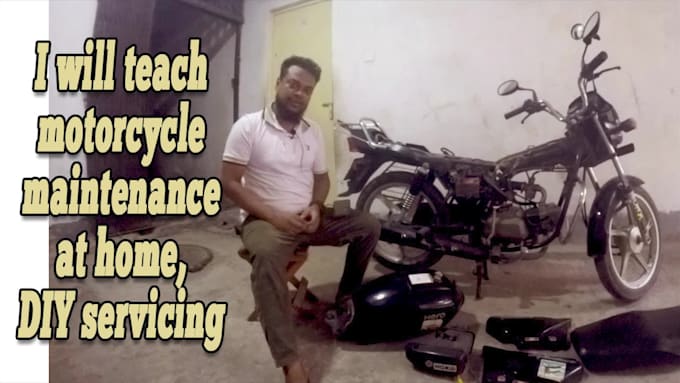 teach motorcycle maintanance at home, DIY servicing