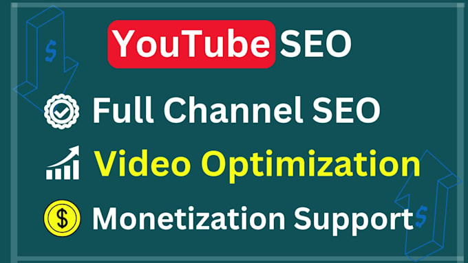 create and fully optimize a professional youtube channel with SEO settings