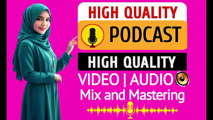 do audio edit, cleanup and fix sound in audio or video