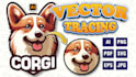 do vectorize image, redraw, recreate logo to vector file from adobe illustrator