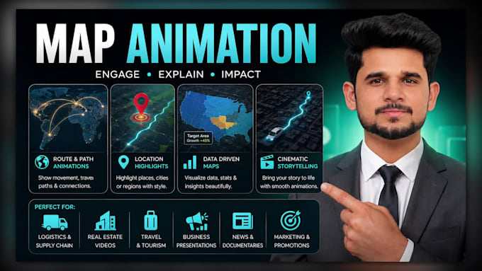 create engaging map animation videos