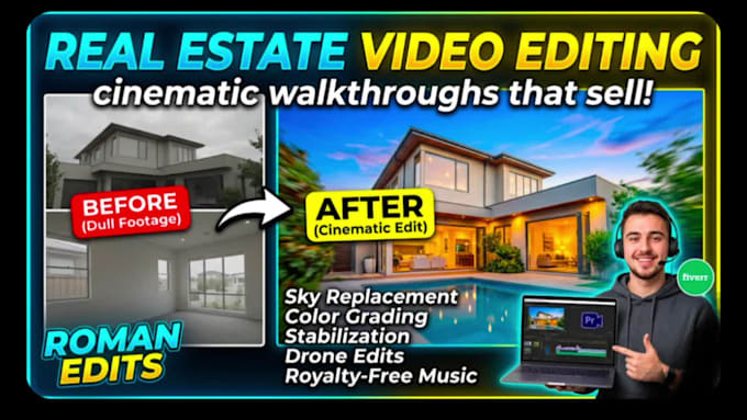 edit real estate video according to instructions