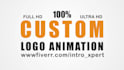 do custom animated logo video and youtube intro