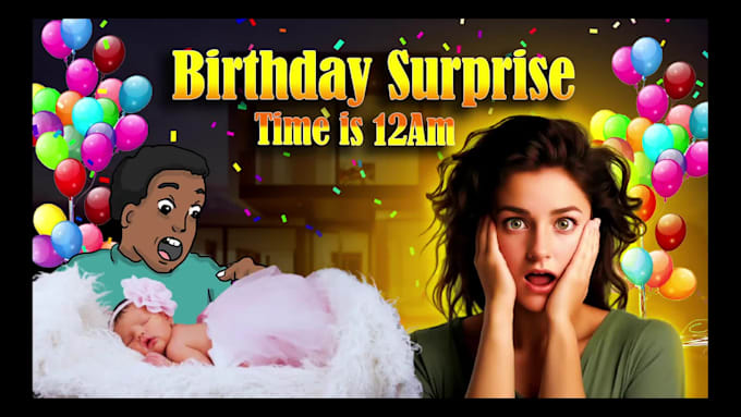 create birthday  slideshow video within 2 hours