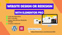 build responsive wordpress website design or redesign with elementor pro