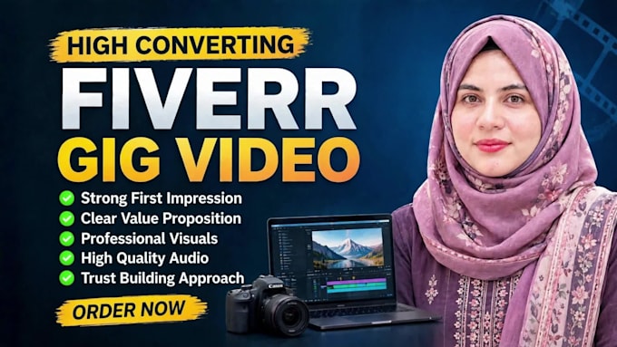 create engaging gig video for your fiverr gig seo optimization
