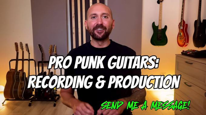 record modern punk guitar tracks for your song