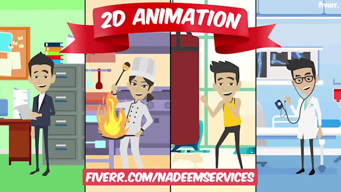 create 2d animated explainer video or 2d animation video