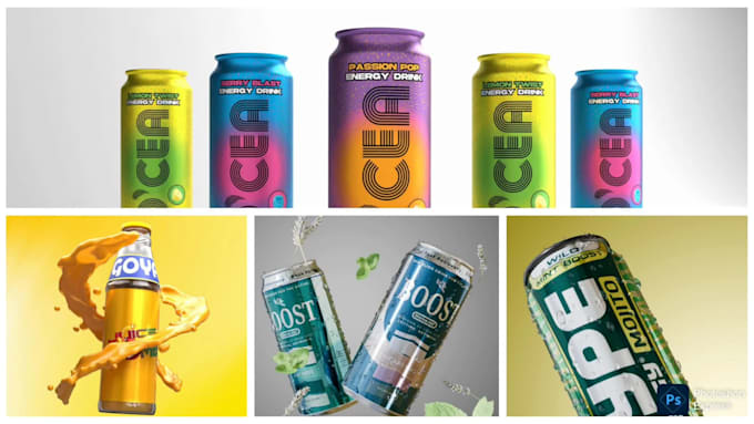 create energy drink, beverage, soft drink video and renders