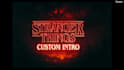 create a custom stranger things style intro for youtube or stream