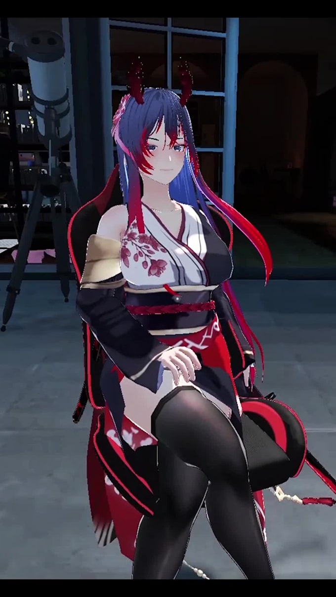 create 3d anime characters in blender for vroid or vrchat
