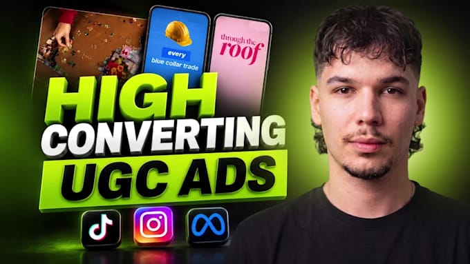 edit high converting ugc video ads for tiktok, meta and instagram ads