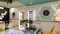 do interior, architectural design with 3d rendering